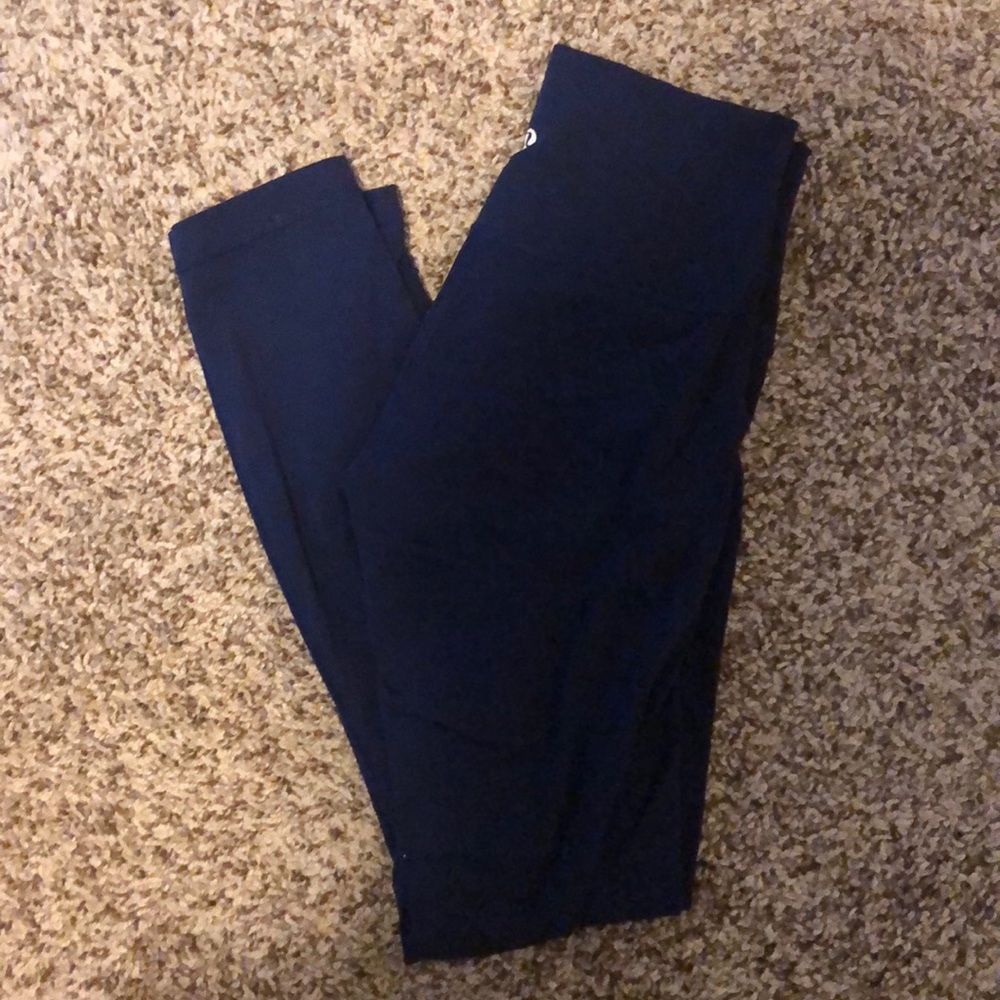 Cropped Blue Lululemon Leggings